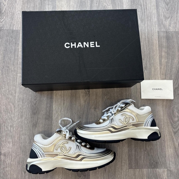 Chanel Women's CC Logo Sneakers - Picture 1 of 10